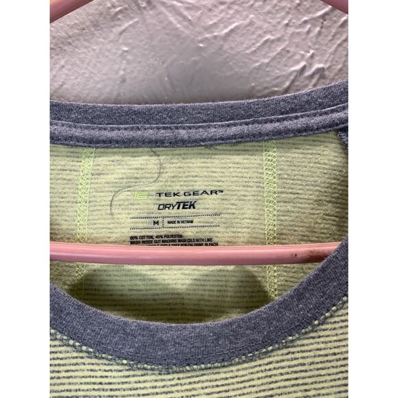 Tek Gear Women’s Long Sleeved Drytek Shirts Jersey Yellow Gray Size Medium‎ - Picture 2 of 3